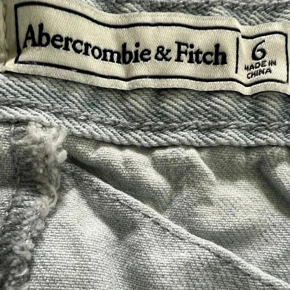 Abercrombie & Fitch Denim Mini Skirt Acid Patchwork Button Down - Picture 3 of 5